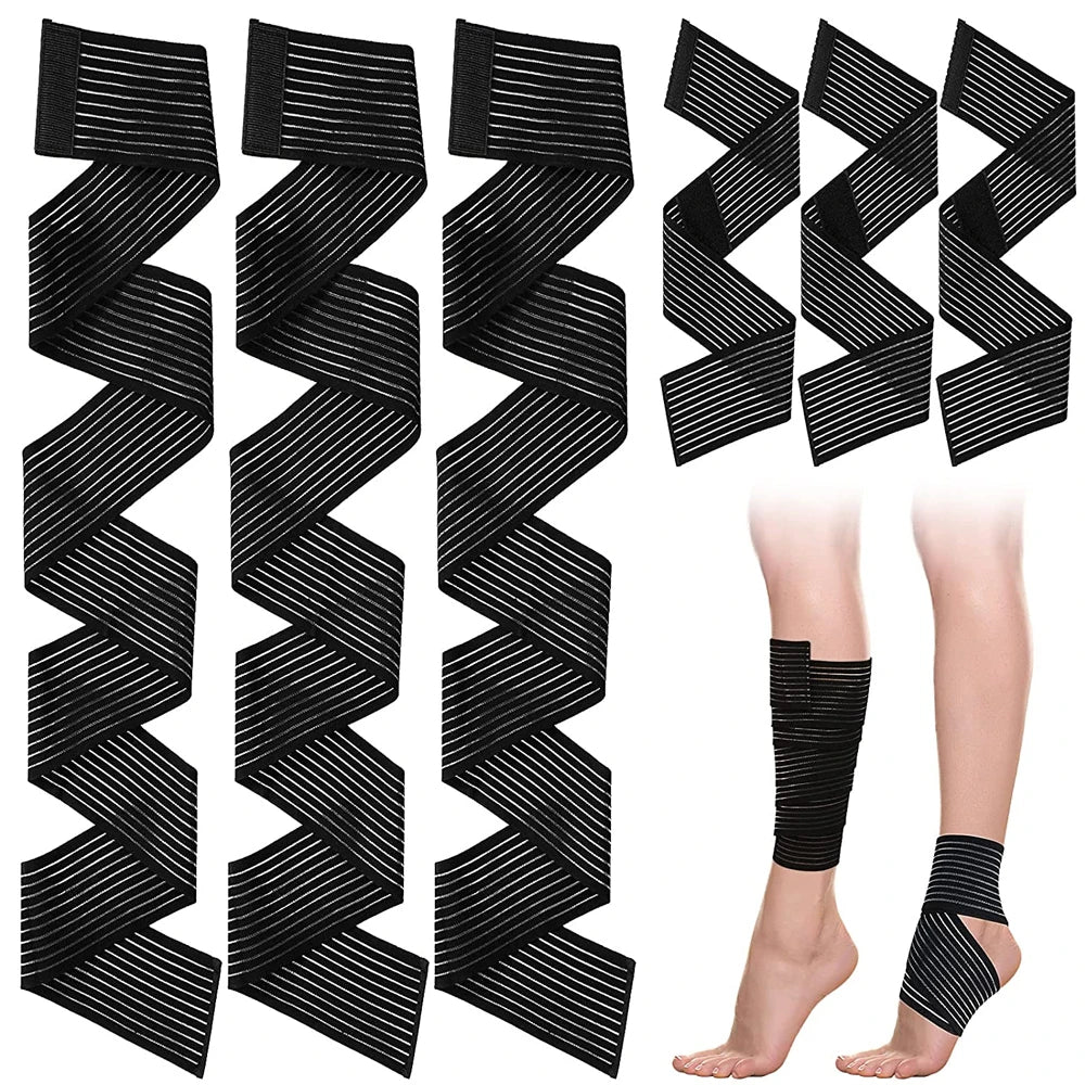 TIKE Elastic Breathable Wrap Ankle Support Brace Compression Knee Elbow Wrist Ankle Hand Support Wrap Gym Sports Bandage Strap
