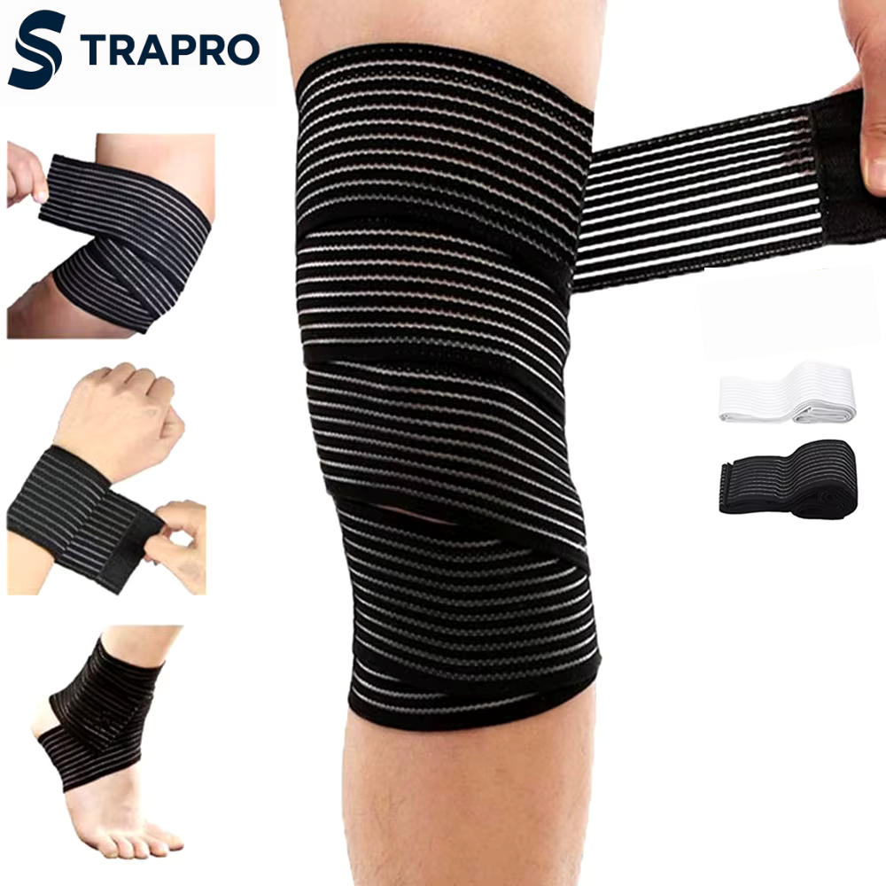 TIKE Elastic Breathable Wrap Ankle Support Brace Compression Knee Elbow Wrist Ankle Hand Support Wrap Gym Sports Bandage Strap